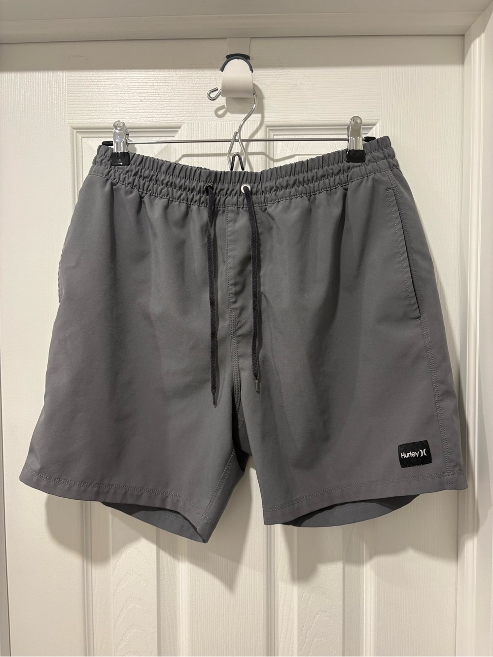 Hurley Gray Drawstring Swim Shorts Mens M / 30-32